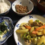 給食開始～♪＆豚肉とジャガ芋のカレー炒め