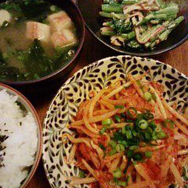 [ごはんとおかず]豚キムチとか