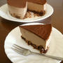 【バレンタインレシピ】ザクザクボトムのチョコムースケーキ♪