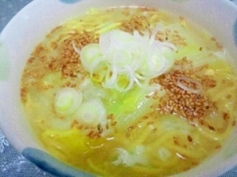 残った白菜でかきたま白菜ラーメン