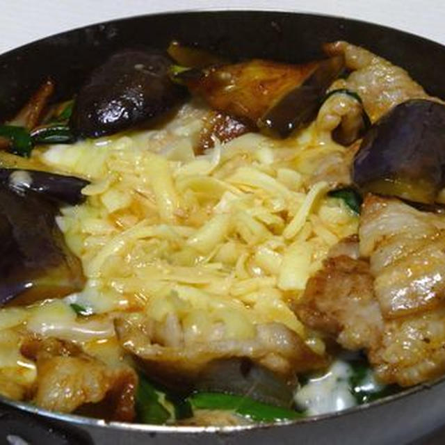 栃木県産なすと豚バラのコチュジャン焼き