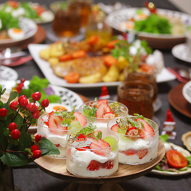 レシピ 1時間で作れるクリスマスご飯の提案です デザート付きだよ By るぅさん レシピブログ 料理ブログのレシピ満載
