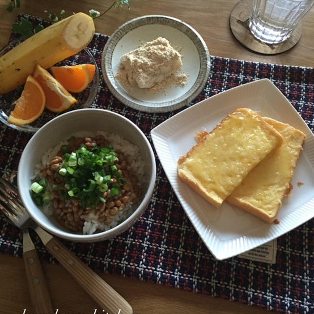 試合当日朝ごはんと補食。