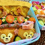 二段行楽キャラ弁当♪野菜満載節約レシピ♪