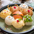 Christmas Sushi Balls (Temarizushi)