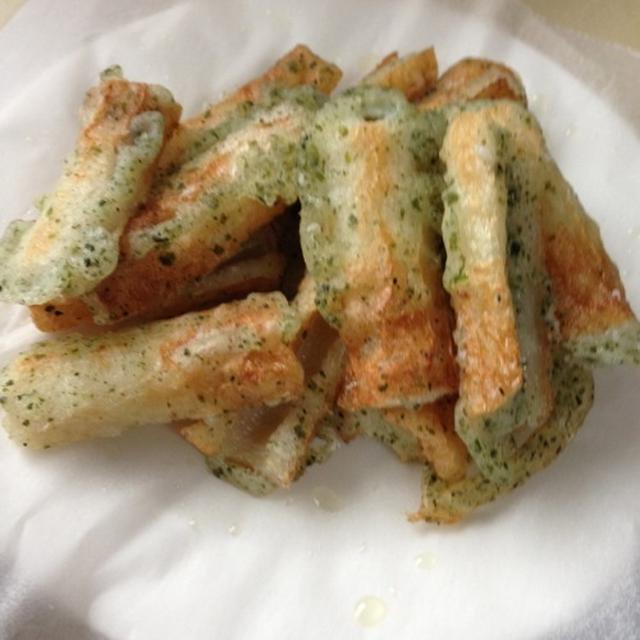 こめ油の揚げちくわと鶏すき、そして平積み