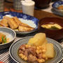 大根と豚こまだんごとひよこ豆の煮もの。和食ごはん。