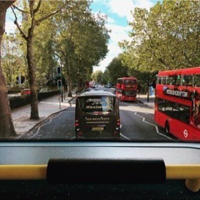 ロンドンバスは２階が最高！