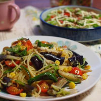 パラッと旨炒め野菜の塩味スパゲティ