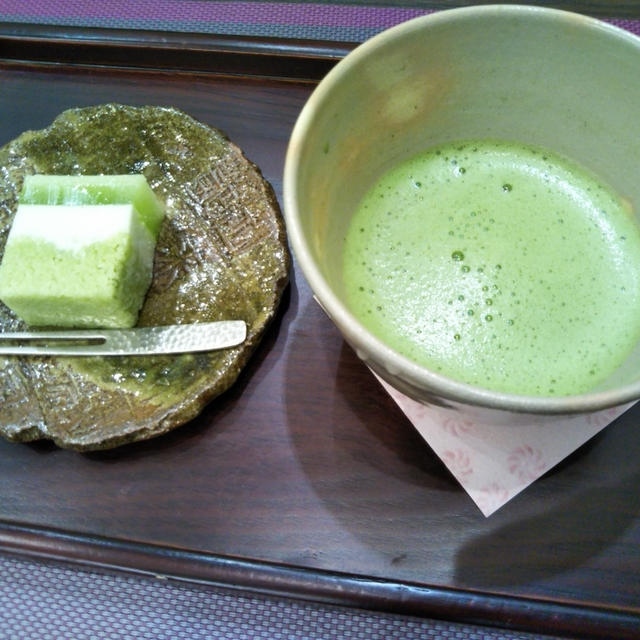 帰省☆やっぱり抹茶タイム♪母と二人で
