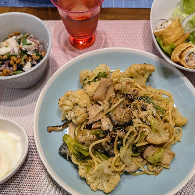 牡蠣とカリフラワーのパスタ