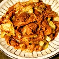 回鍋肉風牛肉とキャベツのみそ炒め