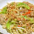 バリ粗唐辛子で旨いっ！たっぷりキャベツの焼うどん。