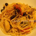 ＋Spaghetti alla puttanesca bianca　~芽キャベツとツナの白いプッタネスカ~＋