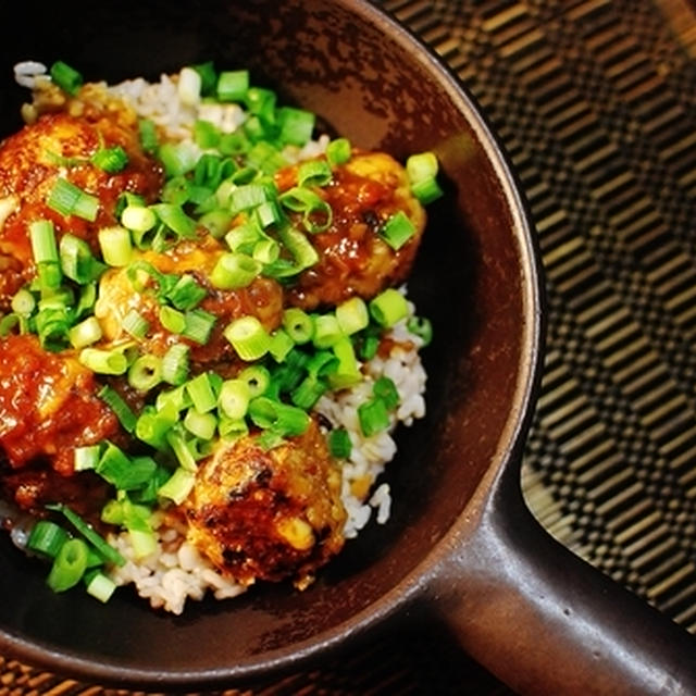 ジューシー！筍チーズハンバーグ丼