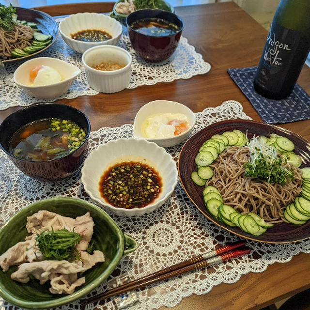 豚冷しゃぶと十割蕎麦