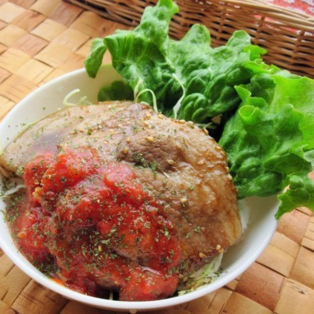 かけトマ豚の生姜焼き丼☆かけトマレシピコンテスト