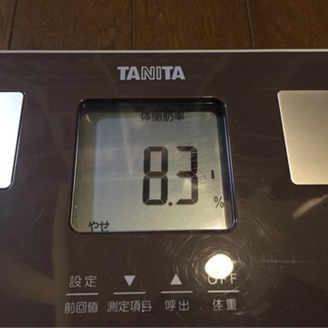 体脂肪率8.3%