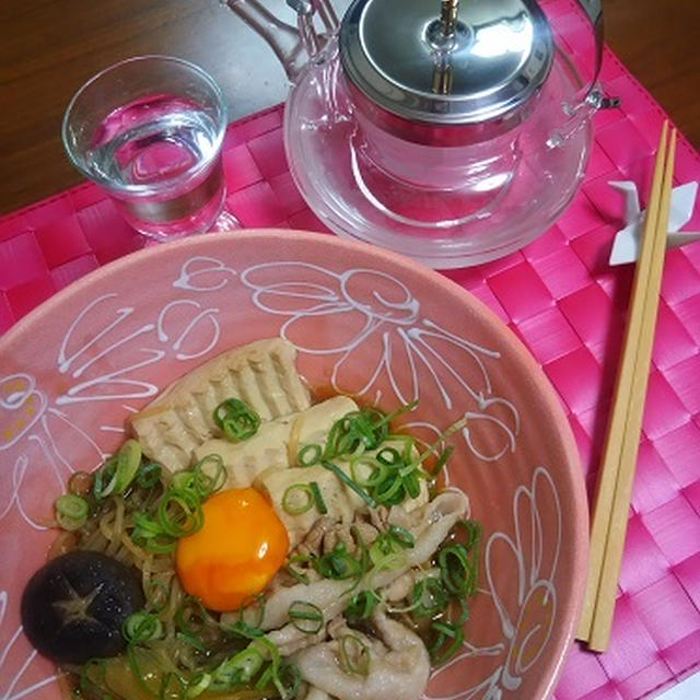 豚豆腐の味噌煮 with 漬け卵黄