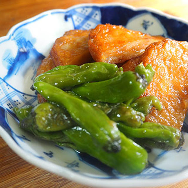 さつま揚げとししとうの炒め煮