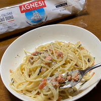 もどきな、サーモンのクリーム風パスタ☆