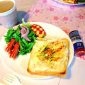 スパイス香る♪彩り華やかトースト！で、朝ごはん！ by ぷーはるひゅうさん