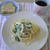ベーコンとほうれん草のクリームパスタ