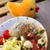 最近の朝ごはんは、【ごはん少なめ・サラダ多め】の法則で☆