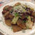 揚げてやわらか豚肉と大根の甘辛酢炒め