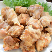 絶品お弁当【米粉で☆鶏ももの塩唐揚げ】塩こしょうだけでこんなに旨い！３step米粉レシピ