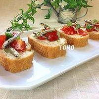 乾物で簡単♪煮干しのカナッペ