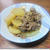 大根と牛肉の煮物　辛みの残る大根は大人の味