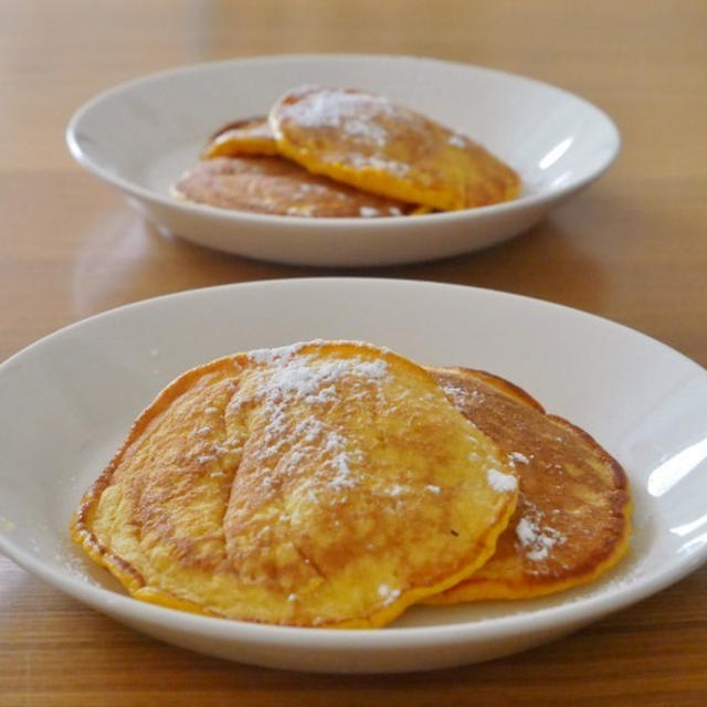 返しに挑戦！かぼちゃのパンケーキ