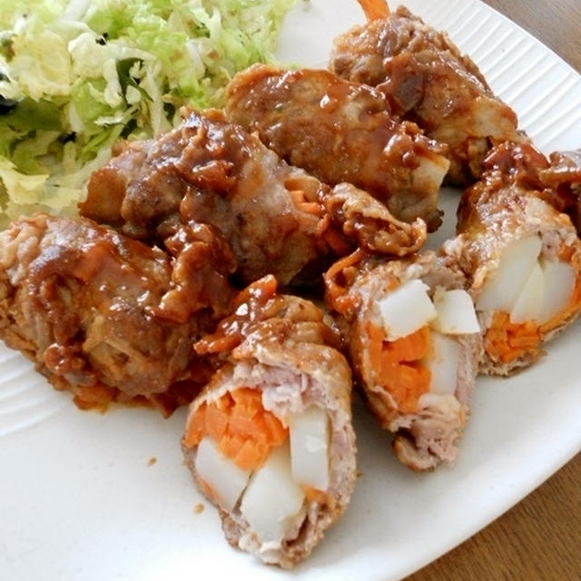 豚肉の野菜巻き