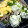 Soba Noodle Soup with Ginger Shiso Chicken Meatballs生姜と紫蘇風味鶏団子入り蕎麦