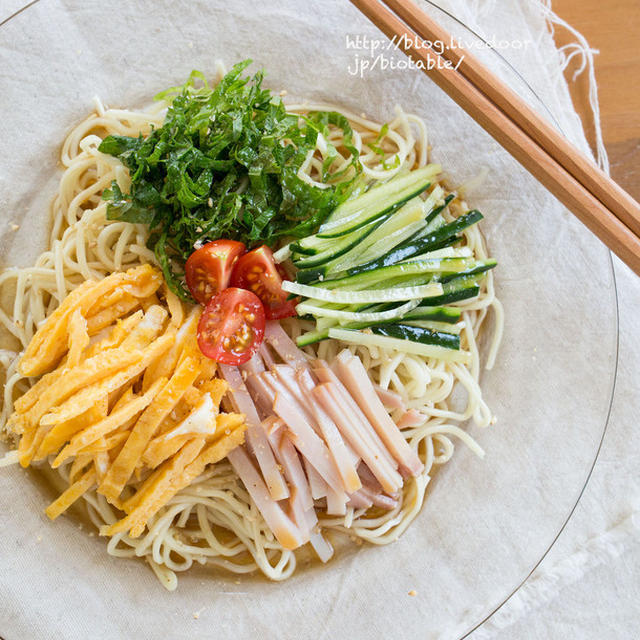 冷やし中華と、冷やしうどん。【レシピあり】