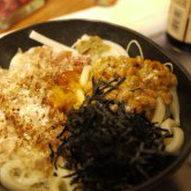 「納豆うどん」とか