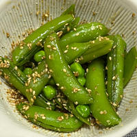 福島県産スナップえんどうのごま和え〜学校給食での思い出〜