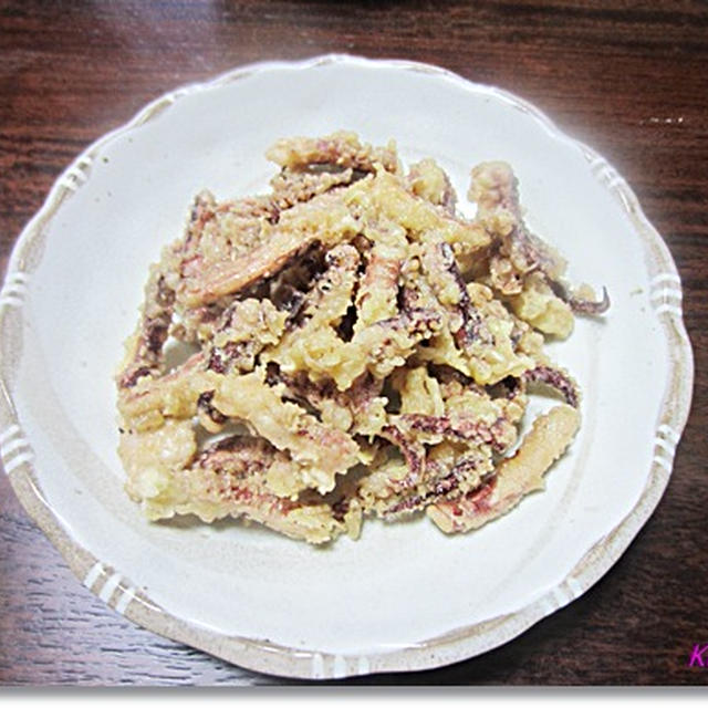 ゲソ天 乾燥スルメの足を天ぷらにしてみました By くきはさん レシピブログ 料理ブログのレシピ満載