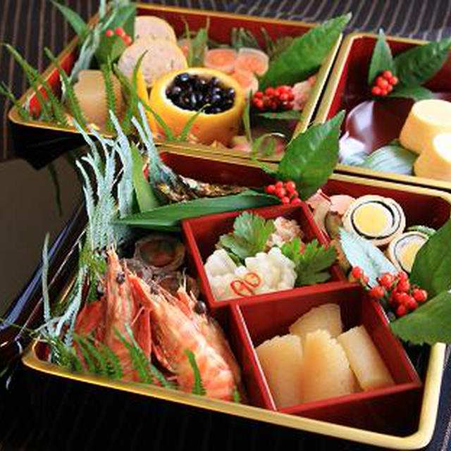 おせち料理、完成です♪ 今年もお世話になりました。