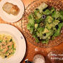 『鮭と菜の花のパスタ』の夜ごはん。