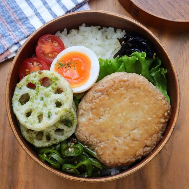 新しいわっぱでつくねバーグ弁当＆ワンプレートごはん#作り置き#簡単