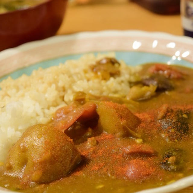 ２度と作れない伝説のカレー。使い切り食材de感動カレー｜出回らない、間引き青菜が最高にうまい