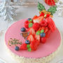 クリスマスダブルチーズケーキ☆ベリー風味！Cottaさんのクリスマス特集に掲載