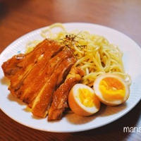 ［レシピ］香ばし炙り鶏チャーシューとポン酢味玉のつけ麺