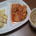 ある日の夕飯～ポークケチャップ・チーズマカロニ・スープ～