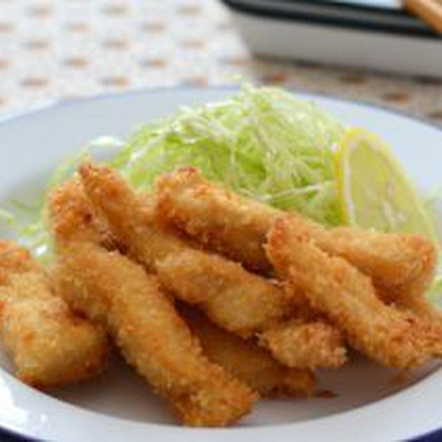 純白スティックチキン。（鶏むね肉で）
