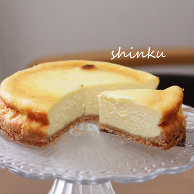 息子作のとろける♡チーズケーキ