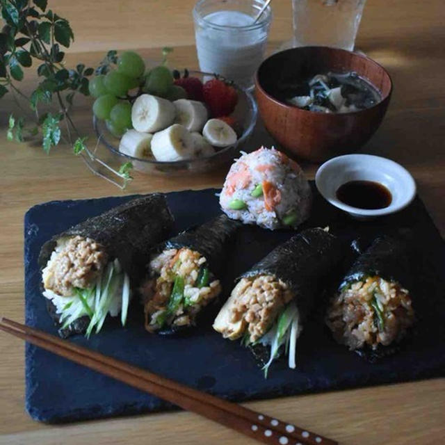 巻き巻き朝ごはん。