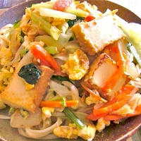 焼肉のタレで焼きうどん